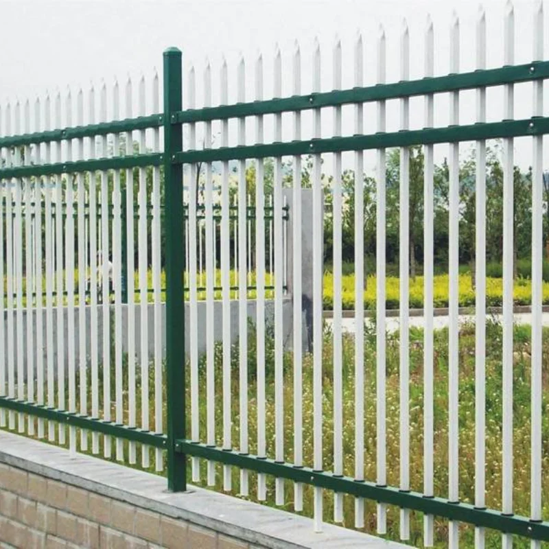 Zinc Steel Iron Guardrail Fence Outdoor Balcony Galvanized Railing Fence Garden Aluminum Alloy Villa Courtyard Gate spear Fence