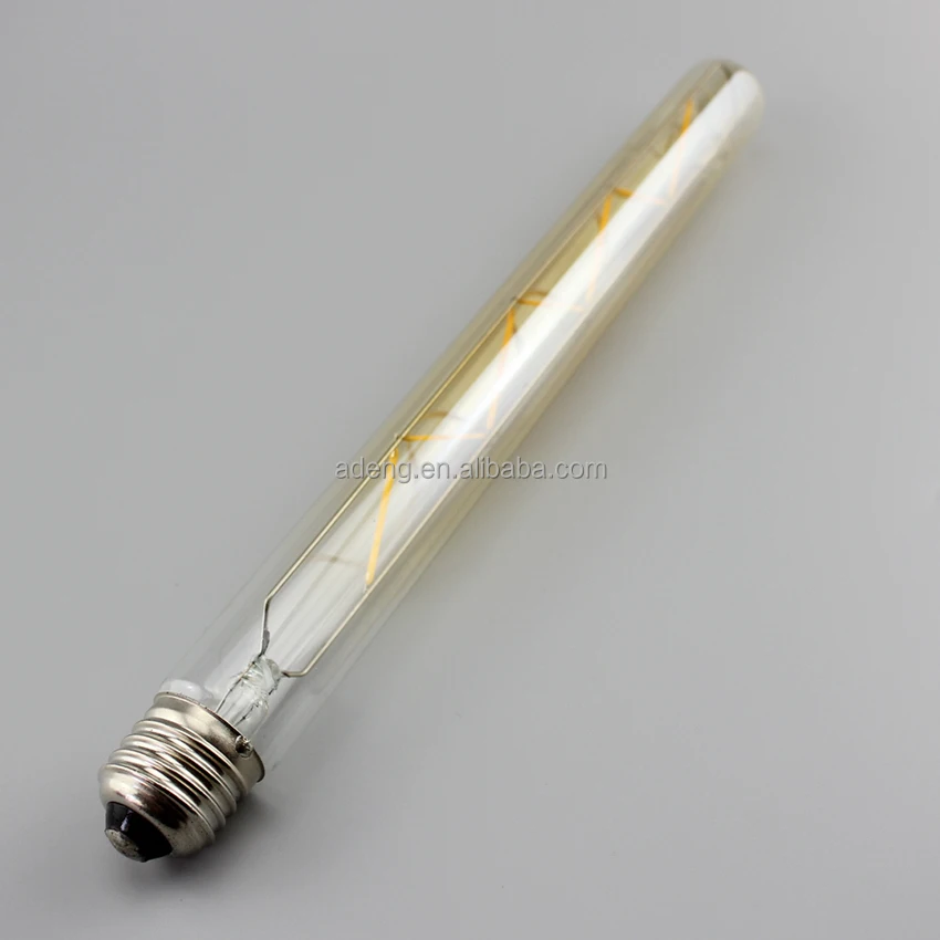 Greeden 300mm length 2w 4w 6w 8w 10w T10 T9 Tubular shape Edison Style Vintage led filament light bulb