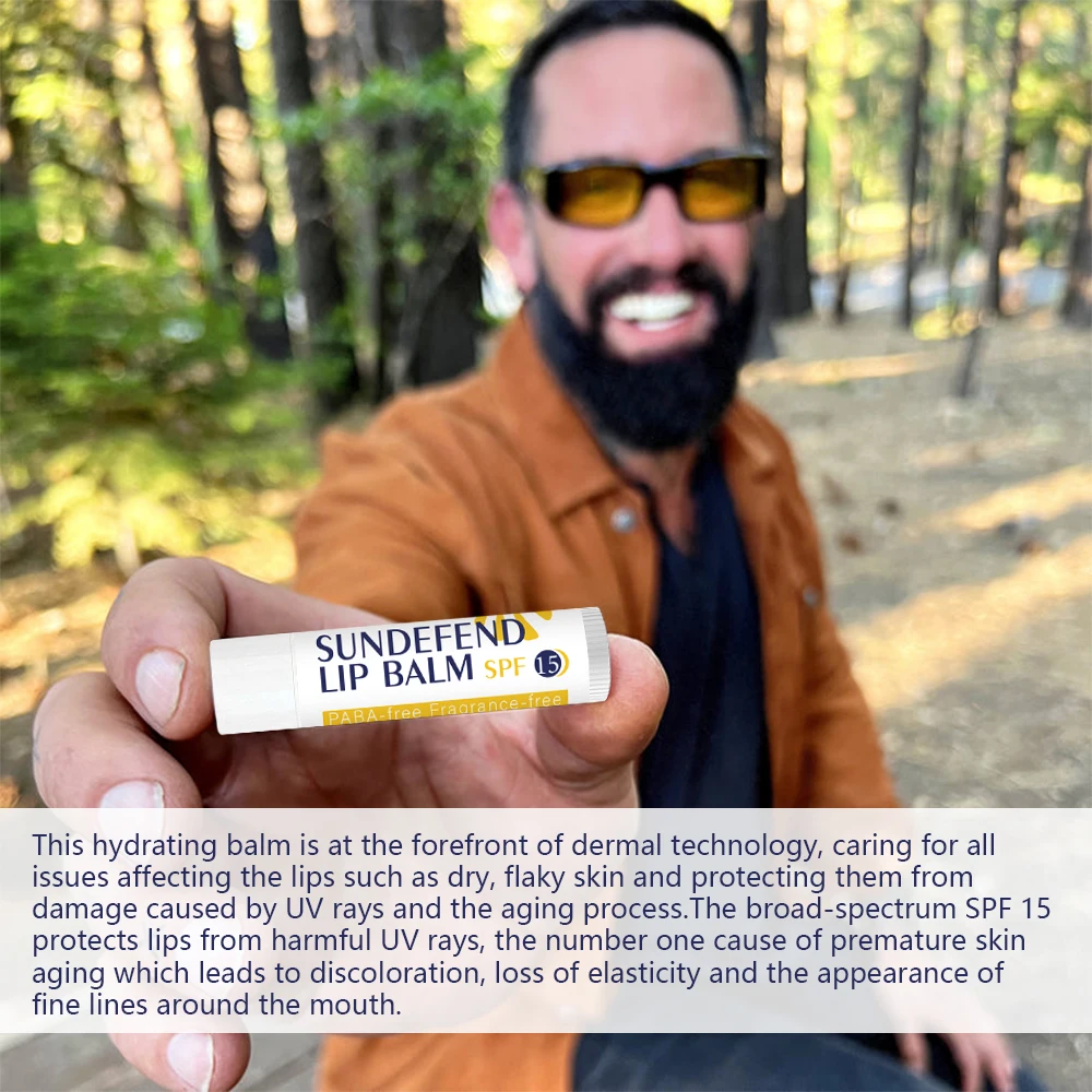 Custom LOGO  Natural Moisturizing Spf 15 Sunscreen Sun Burn Lip Balm Nourishing Lip stick lip balm