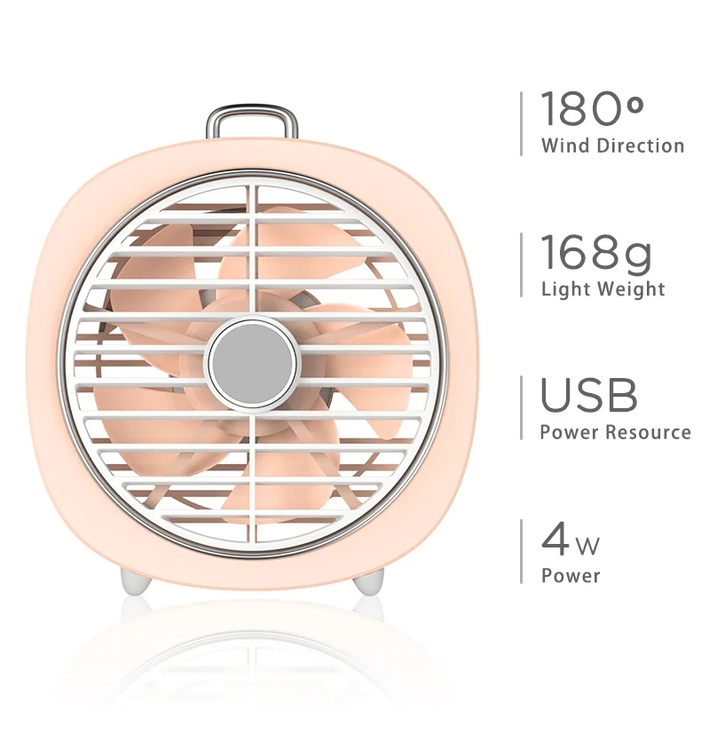 Brushless desktop usb  fan with romantic LED light
