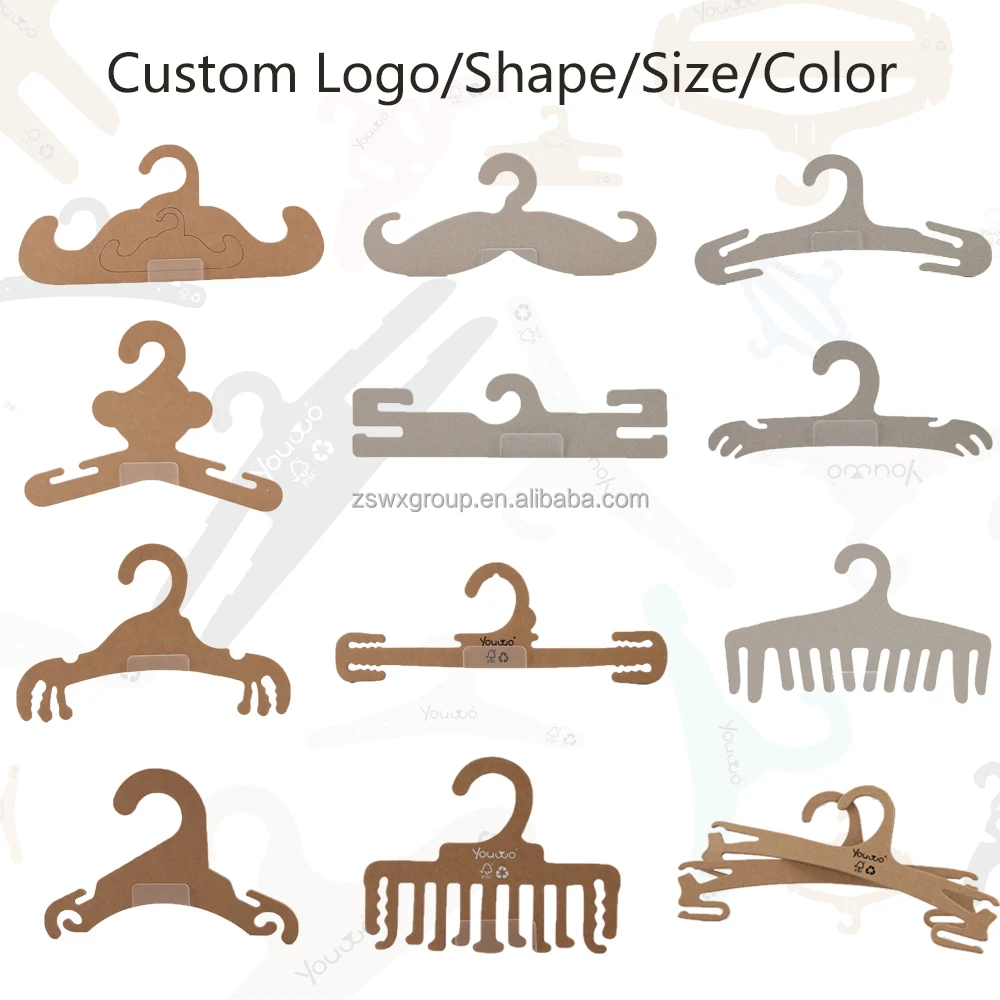 cheap showroom paper hanger non-slip clothes hangers for bra and panties