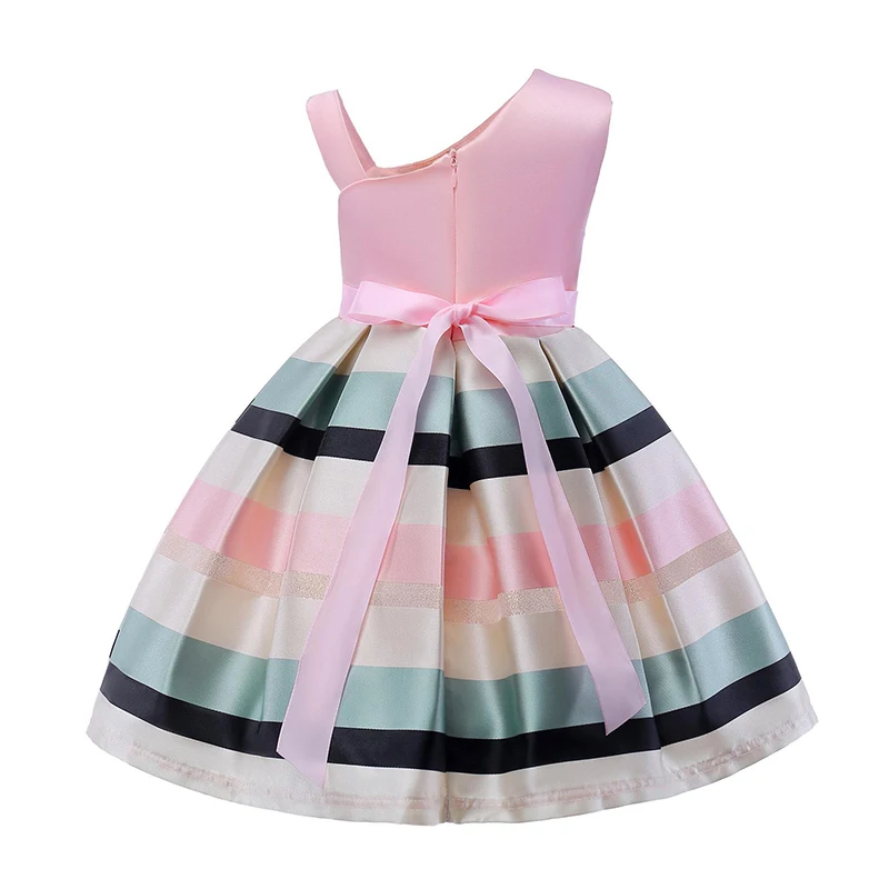 Best Price Baby Girl Fashion Cotton And Linen Long Sleeve Round Neck Clothing Dress Kids Girl Sweet Floral Skirt Dress