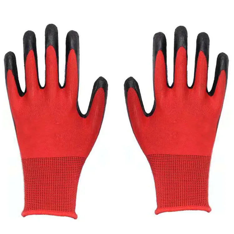 Hot Sale Cheap Rubber Latex Wrinkle Glove Nylon Latex Works Gloves China Manufactures