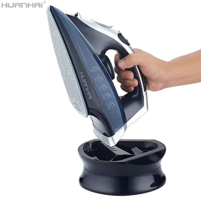 2022 New Design Cordless Cord Retractable Station Spray Self Clean Household Portable Electr Steam Press Iron