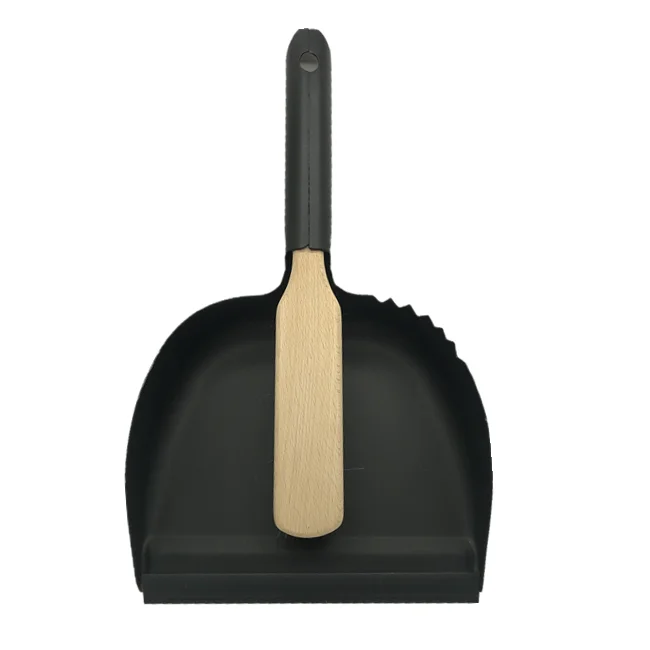 New Launch Beech Wood Table Brush Set Horse Hair Hand Brush and Dustpan Set