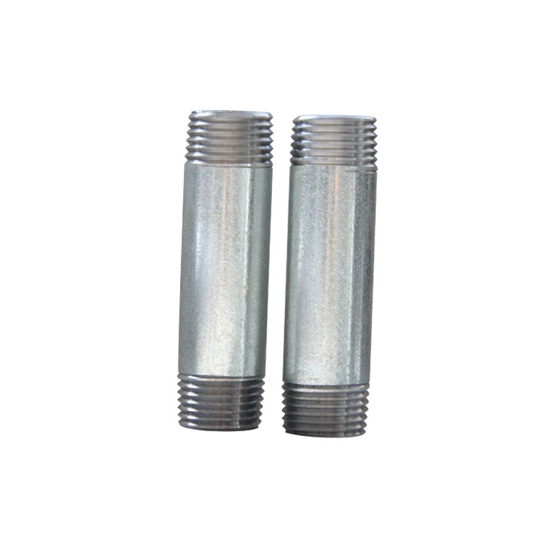ASTM A120 GI Fitting Galvanized Iron Barrel Nipple 1/2' NPT Male Threading on Both Ends Custom Length