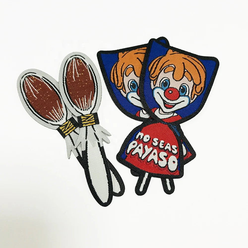 New idea textile sticker for plastic, glass, DIY decorative packaging fabric textile sticker label