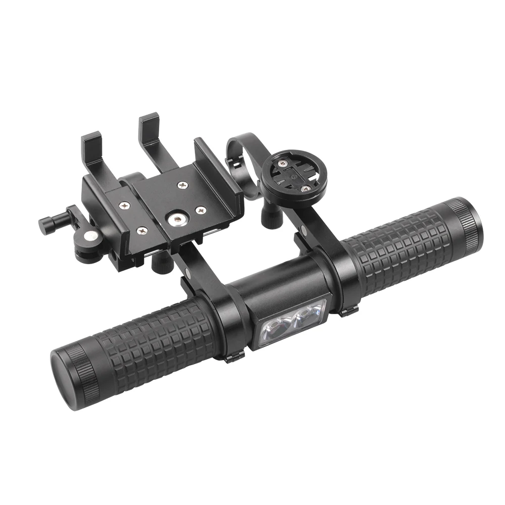5-in-1 aluminum alloy bike expansion bracket Bicycle headlight multi-function bicycle mobile phone holder