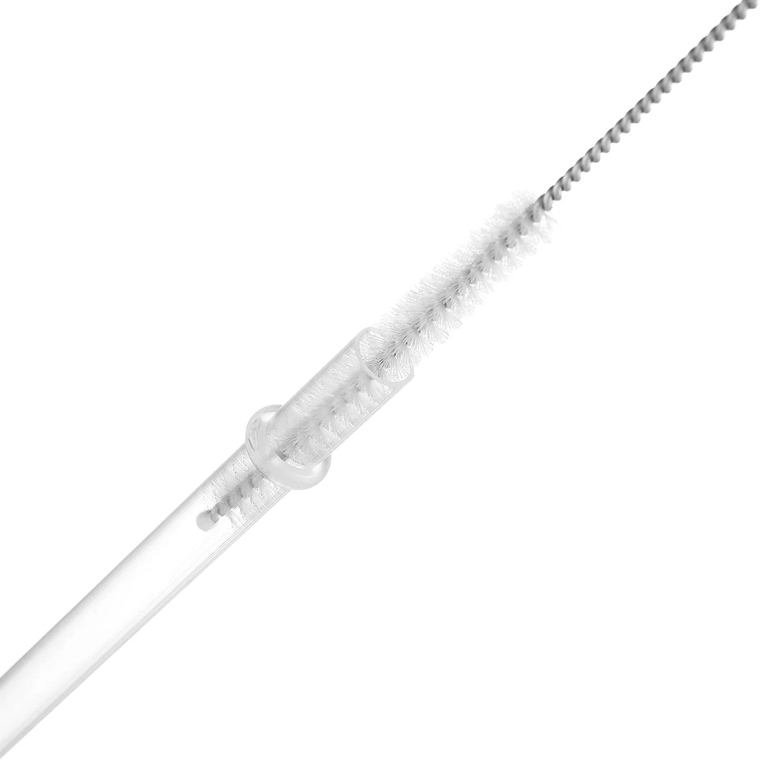 PP straight straw hot selling Reusable Drinking Straw Thick Plastic Straws with Cleaning Brush