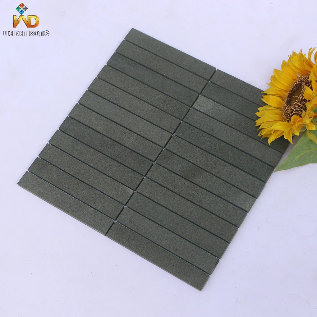Vintage Strip Basalt Mosaic Pencil Basalt Mosaic Tiles for Luxury Decorating
