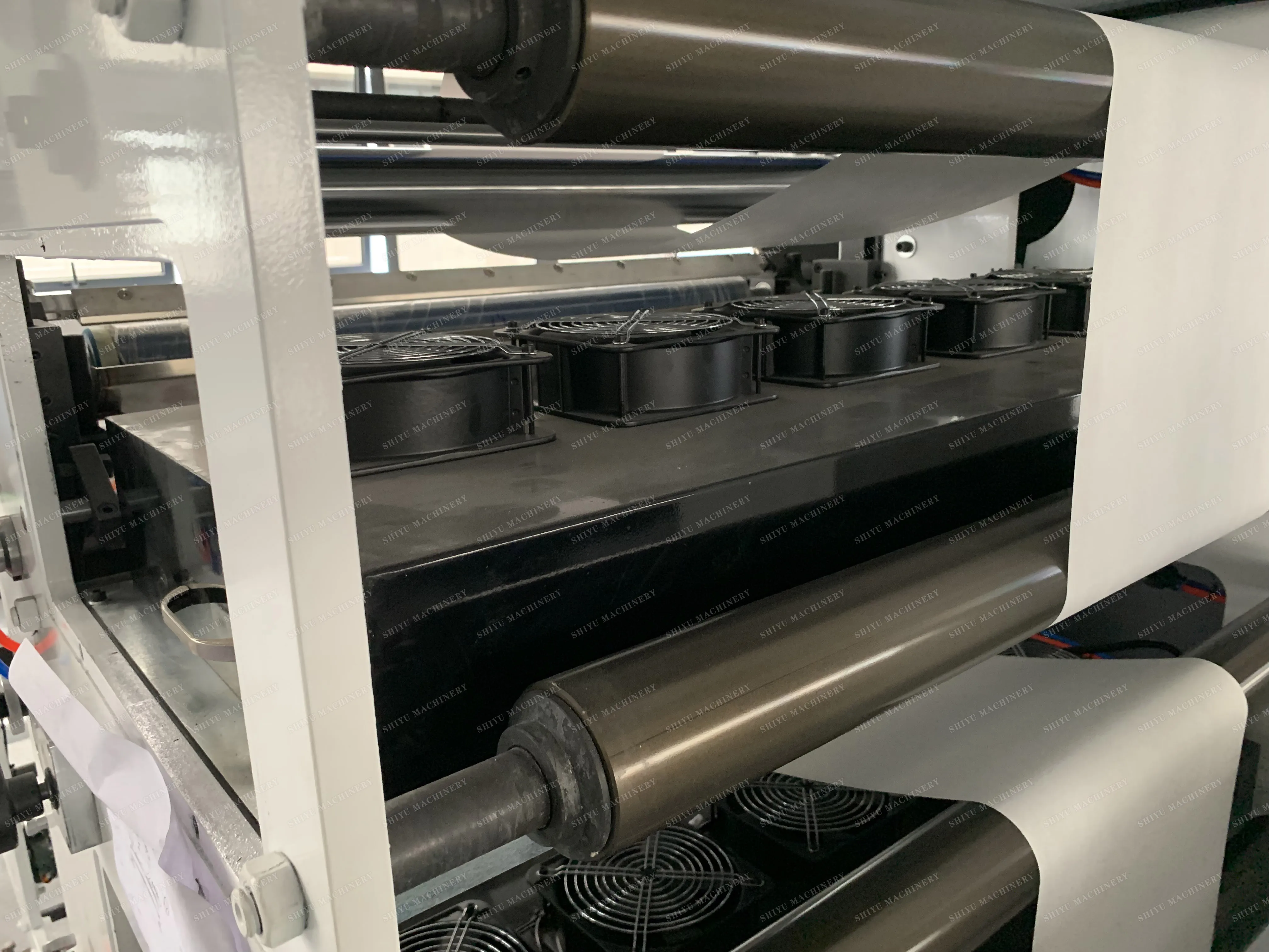 low price high quality hot selling automatic high speed paper cup FAN label flexo printing machine