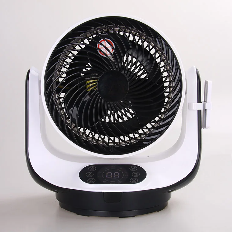 Air circulation 3D Oscillating Factory supply  AC Motor 8 inch 3 blades Smart LED Display remote control Household Electric fan