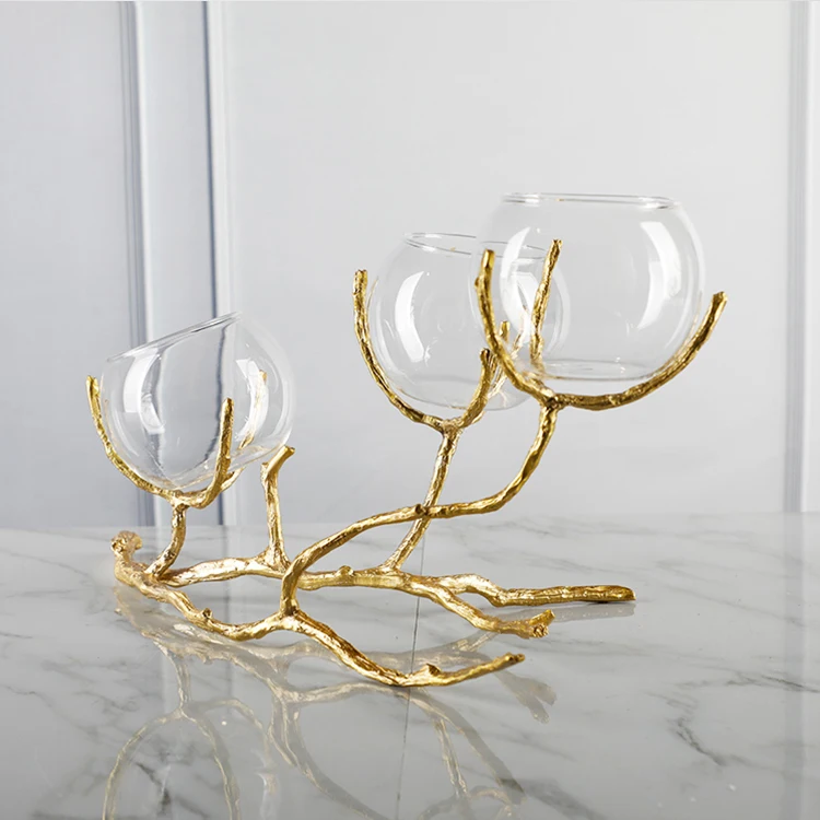 
single stem chandeliers vase for flowers blown glass vase home decorative copper dubai vase  (62451600192)