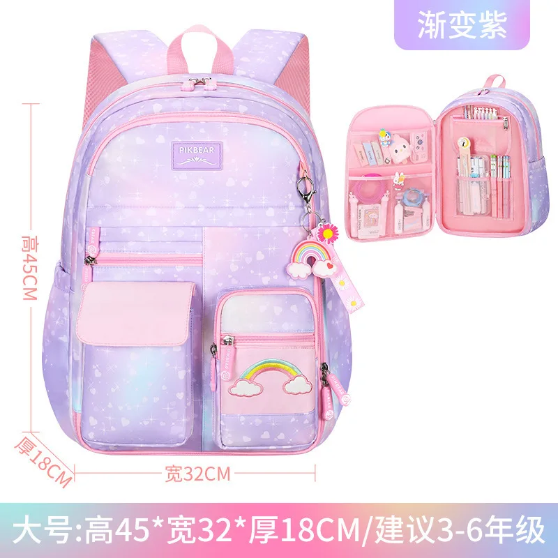 printing primary school student children school bags boys girls large capacity schoolbag colorful backpack book bag backpack