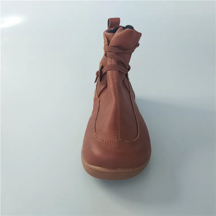 
gladiator fashion women fall boots fur ankle keep warm military boots combat ladies snow boots shoes 