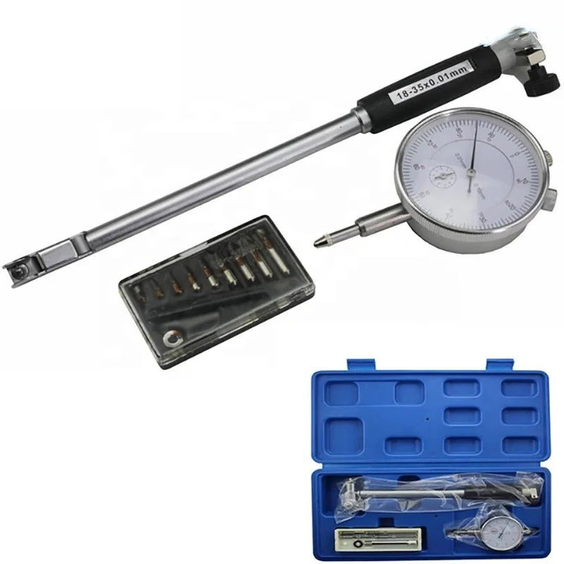Dial Bore Gauge Indicator Set Diameter Measuring 50-160mm 35-50mm 18-35mm 0.01mm High Precision Engine Cylinder