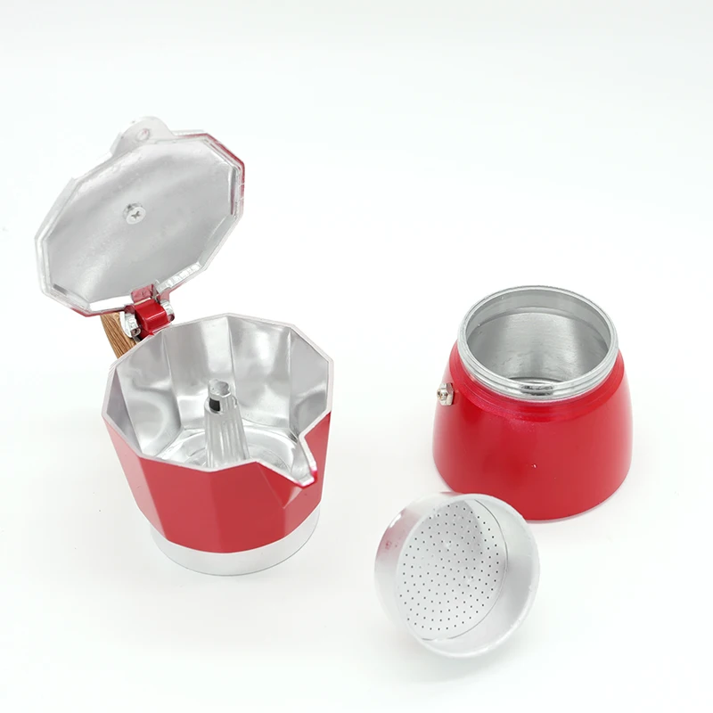 Classic Italian Style Mocha 1/3/6/9/12 Cups Polished Aluminum Moka Pot Stove-top Espresso Coffee Maker