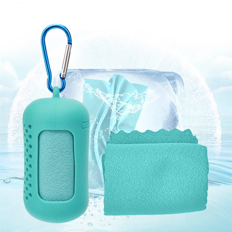 Sweat Towels Microfiber Gym Towel Custom Logo Sports Workout Towel Plaid Plain Dyed 2pcs Quick Drying Cooling Mini Face Travel