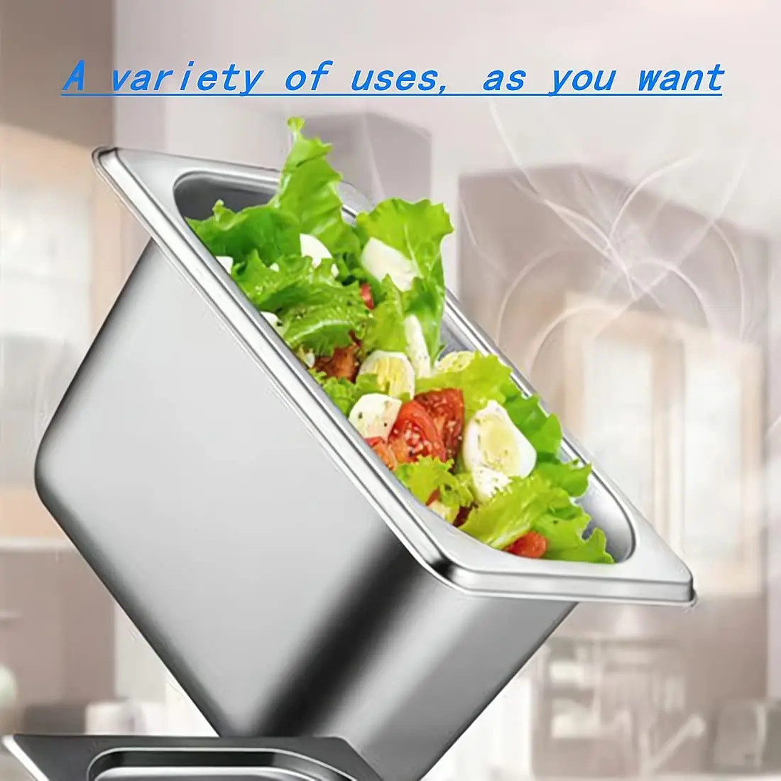 Large Sizes Metal Ice Cube Bin Beverage Tub Stainless Steel Ice Bucket Champagne Wine Bucket Hotel Food GN Pan For Party Bar