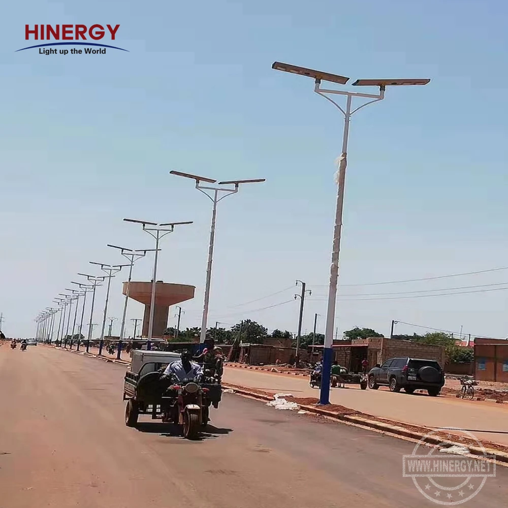  Hinergy регулируемый источник света высокий люмен все в одном Встроенный солнечный светодиодный уличный