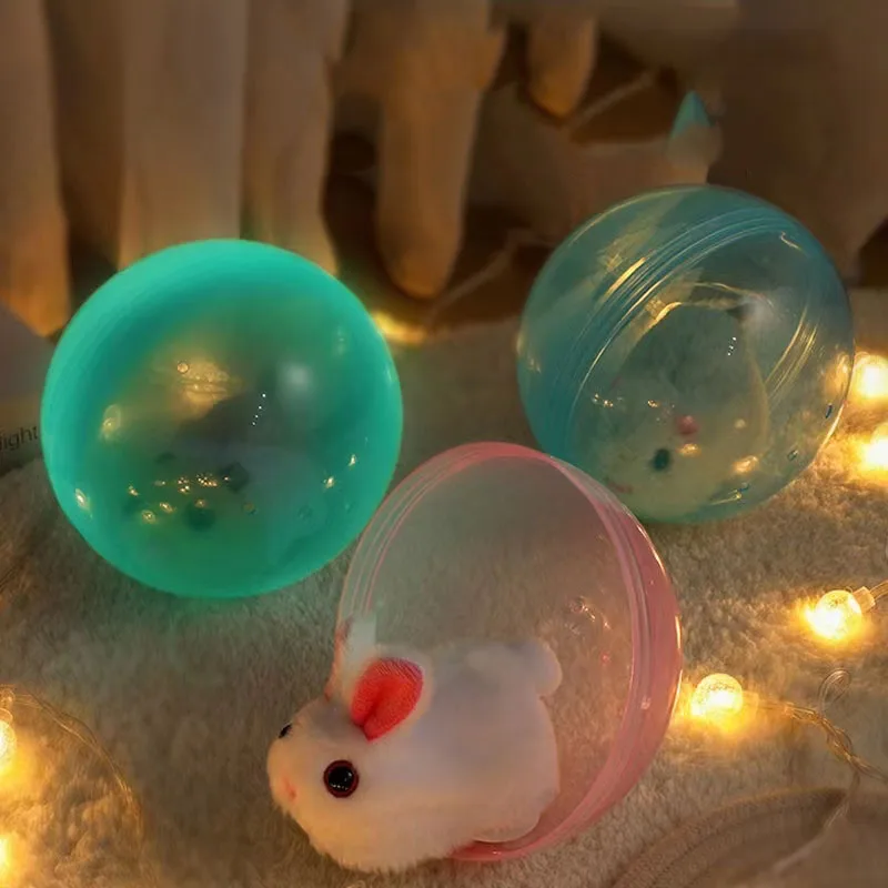Creative Design Electric Animal Rolling Ball Cute Plastic Hamster Rabbit Rolling Ball Toy