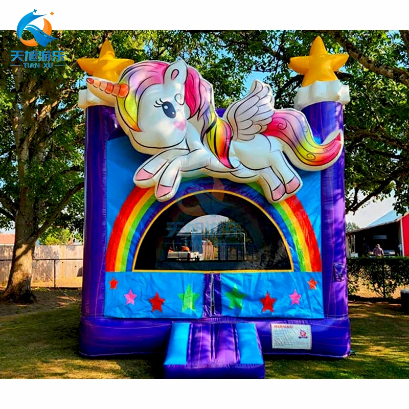 Custom outdoor commercial inflatable slide bouncy castle for sale High Quality Bounce House Party Slide Carton