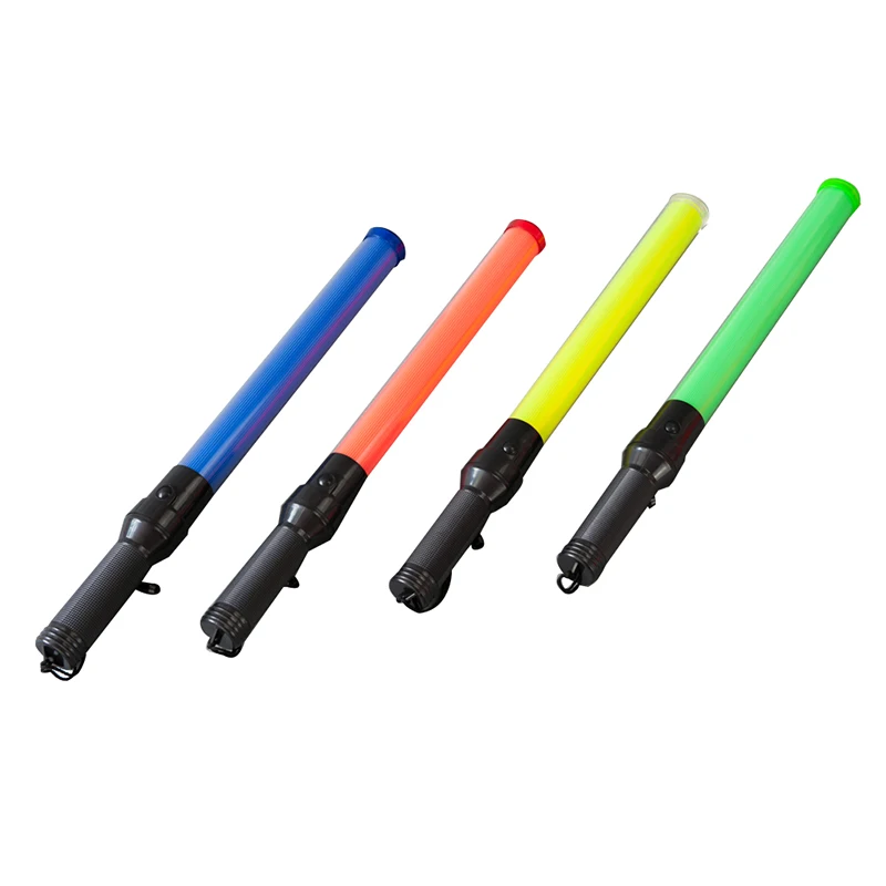 Roadway High Visibility Hand Held Signal Rechargeable Strobe Wand Flashing Led Baton Light For Safety Road Traffic Security