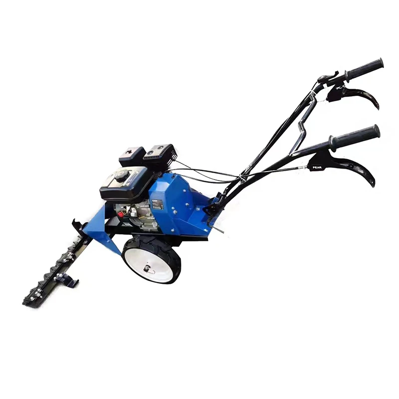 208cc 4000rpm hand push gasoline scythe mower for cutting grass