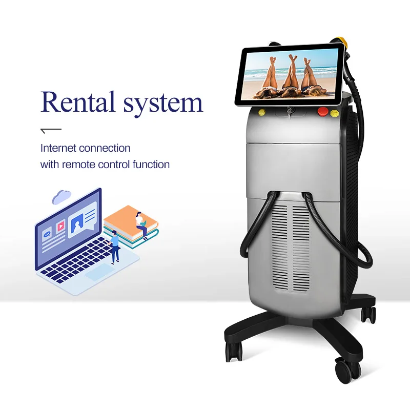 Titanium Laser Beauty Equipment 4K Diode Laser Epilator Alexandrite Triple Laser Hair Removal Machine 2023 Switchable Spot Ice