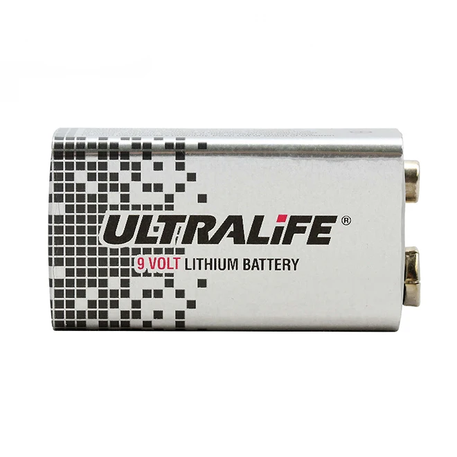 Ultralife Batteries Long-Life U9VL 9V 1200mAh Lithium (LiMnO2) Battery