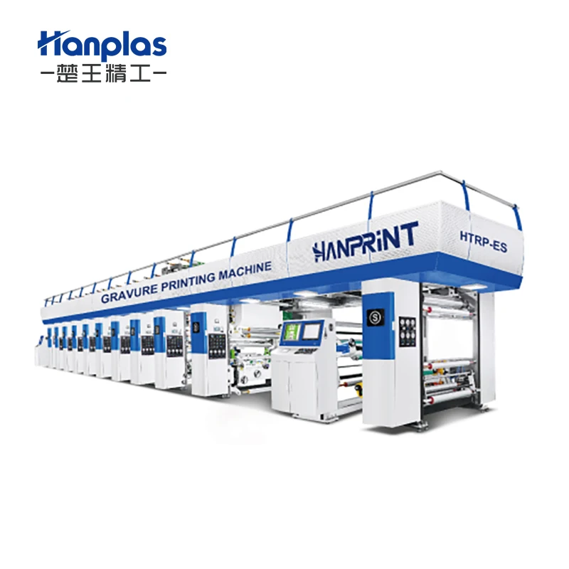 HTRP-250ES Hanplas 1-10 Colors Paper BOPP PET PVC PE Printer Set Type Gravure Printing Machine