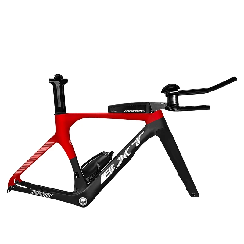 BXT carbon TT bike Frame Di2 Triathlon Time Trial Racing Bike Disc Brake Aero road bicycle Frameset With TT handlebar Seatpost