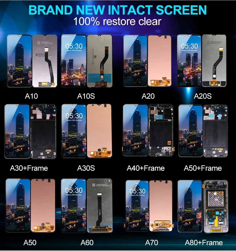 Заводская распродажа 2022 ЖК-дисплей для сотового телефона Samsung Galaxy A40