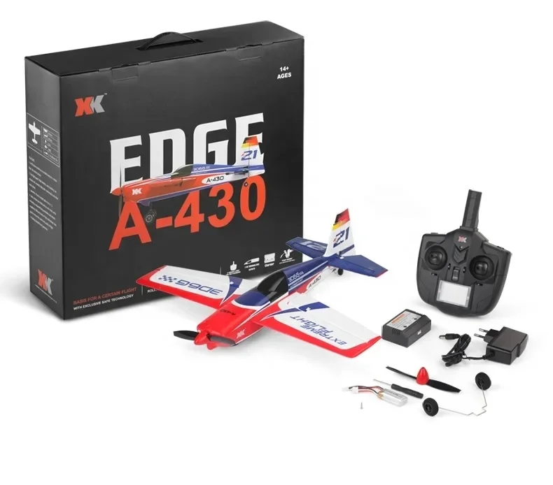 WLtoys XK A430S RC Plane 2.4G 5CH 3D 6G System RC Airplane 430mm Wingspan EPS Foam toy Aircraft Brushless Motor