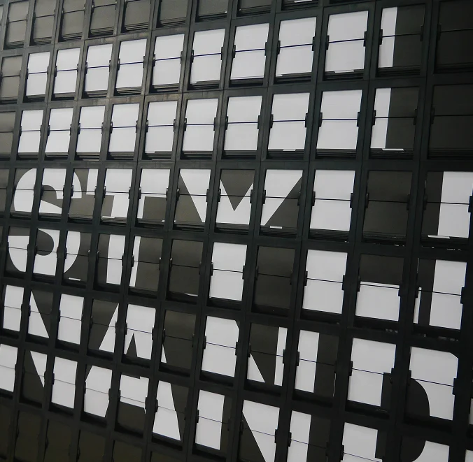 
solari display board/split-flap display board latest design of cosmetic design 