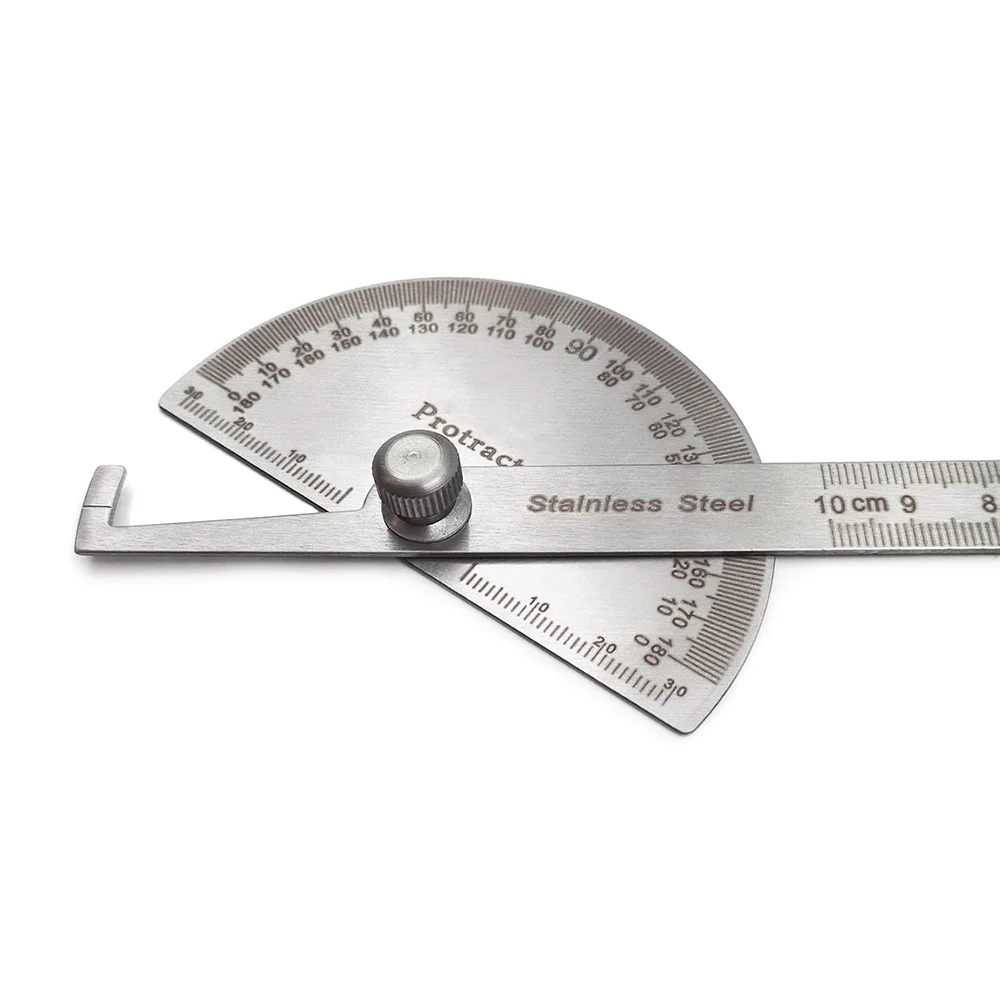 TRANRICH Angle Finder Ruler 180 Degree Stainless Steel Angle Protractor for Woodworking