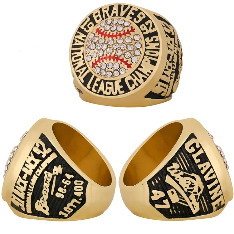 1992 на заказ Atlanta Braves Кольцо чемпионата по бейсболу для любителей спорта мужской подарок на день рождения