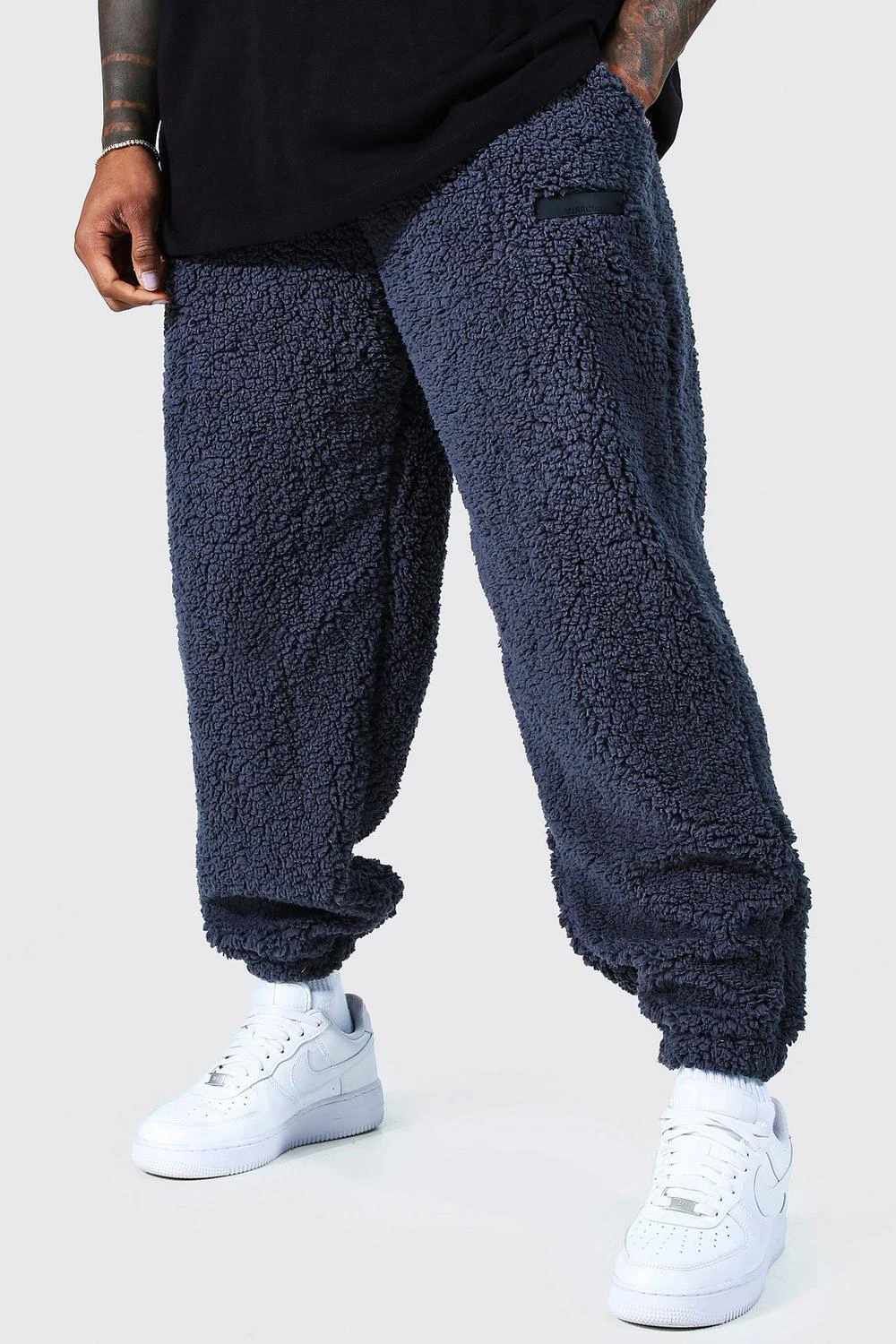 DIDIBUBU MGOO Oversized Official Man Borg Mens Sweat Pants Mens Gym Fashion Jogger Pants Fleece Jogger Pants Joggers