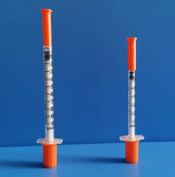 1ml U100 0.5ml disposable injector jeringa desechable insulin syringe with needle