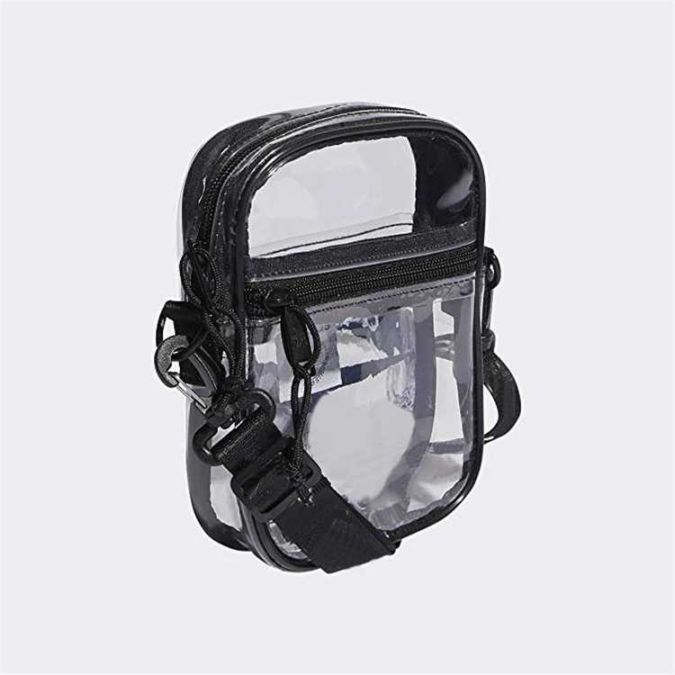2023 Лидер продаж Модная Эко-прозрачная Праздничная сумка через плечо оптовая продажа прозрачная водонепроницаемая на из ПВХ с застежкой-молнией