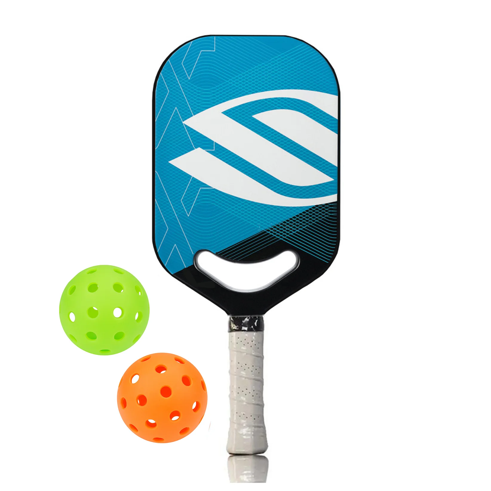 China 16MM Control Carbon Fiber Pickleball Paddle Air Dynamic Throat for Optimal Airflow Control Padel Rackets Thermoformed