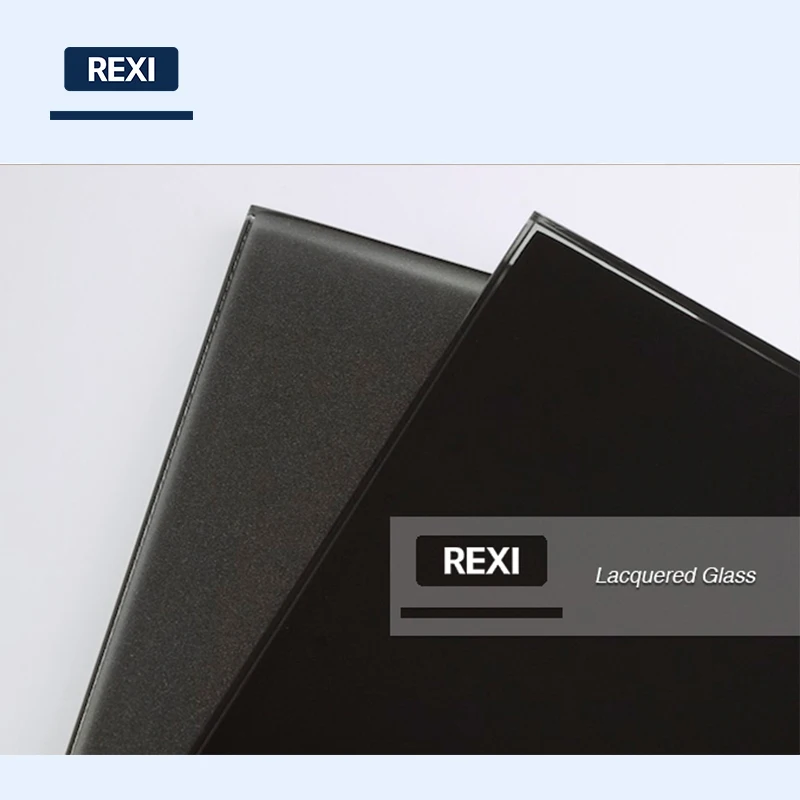 Factory Price 3mm-12mm black back painted glass panel wall