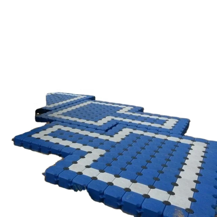 Floating swimming pool and floating bridge for water park