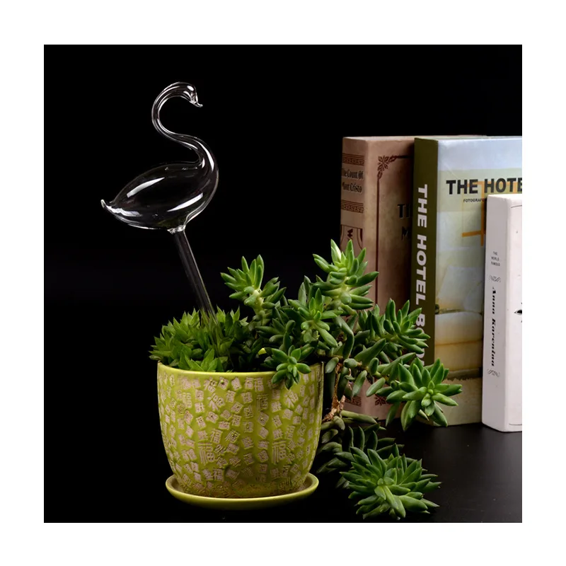 Wholesale Plant Watering Spikes Mushroom Shaped Self Watering Globes Glass Watering Spikes Automatic Plant Waterer