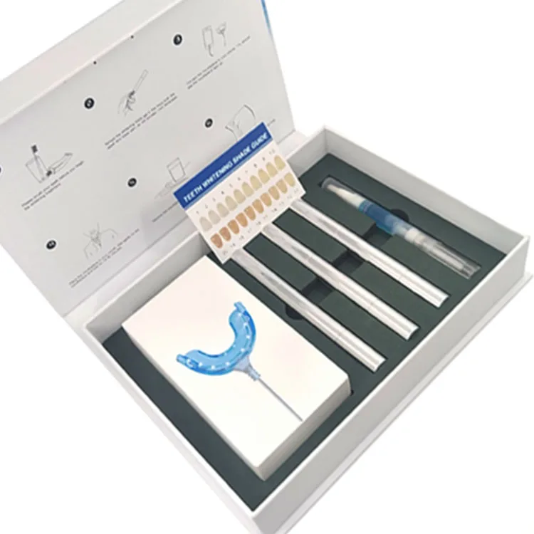 OEM Private Logo USB Light Led Smiles Tooth Teeth Cleaning Whitening Kits With Gift Box