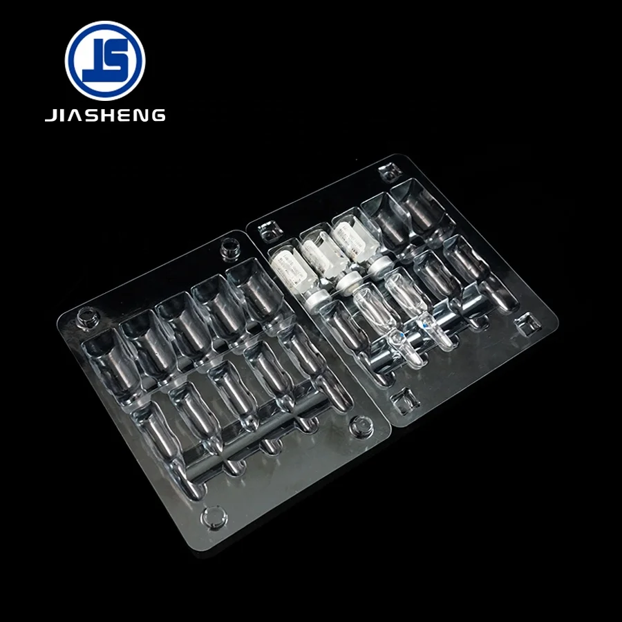 Accept Custom ISO13485 Approval Medical Plastic Vial Packaging Amploules Blister Trays