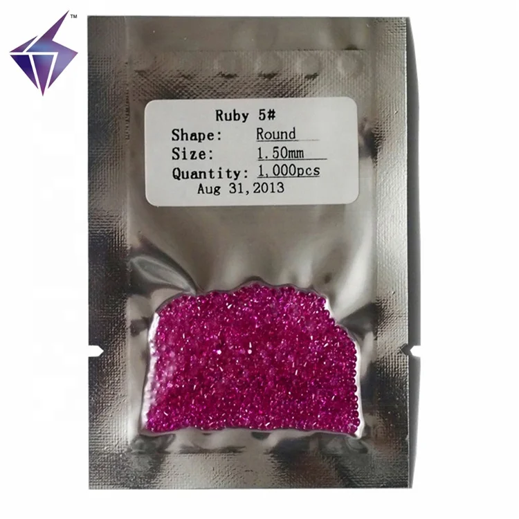 Diamond Cut Synthetic Ruby Stone