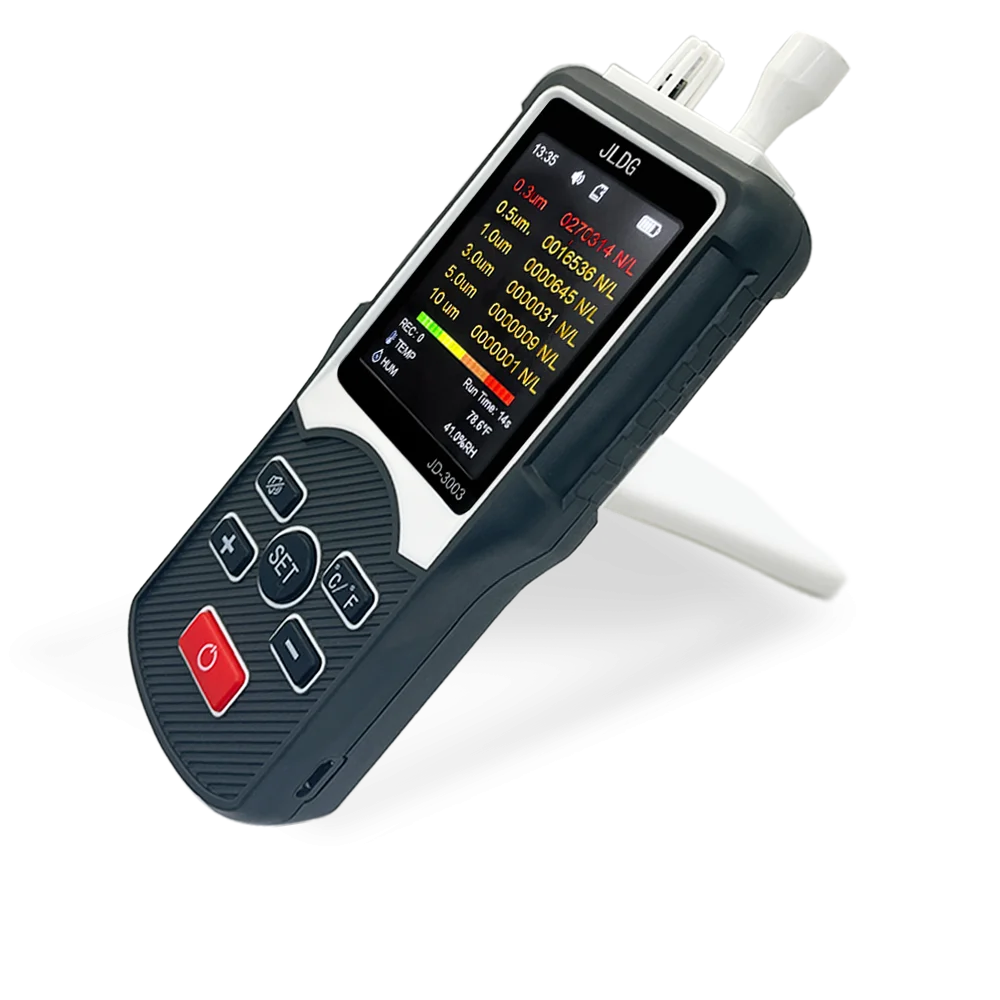Factory sell JD-3003  Particle Counter Dust Pollution Detector 6 air particle size