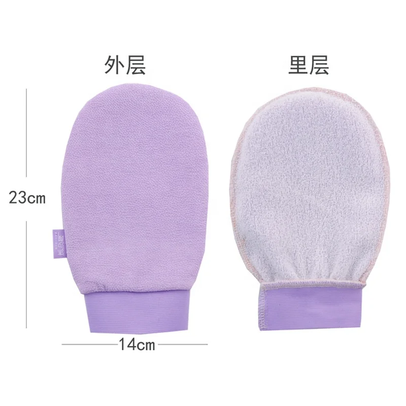 1Pc Hot Exfoliating Mitt Kessa Scrub Glove Preparation Durable Shower Scrub Gloves Body Facial Tan Massage Mitt