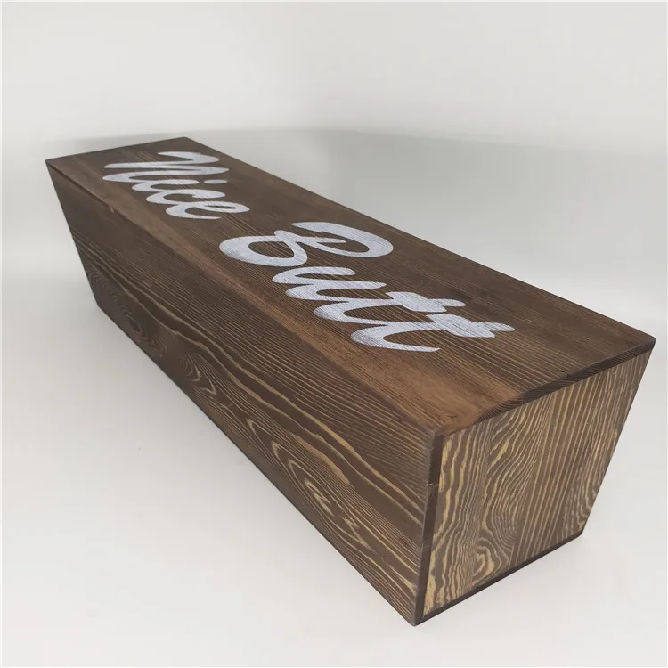 Rustic style handicraft garden pine wood bark flower pot planter